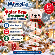10 Christmas Spiral Ornament Crochet Patterns PDF