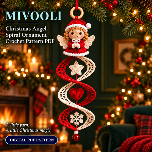 Christmas Angel Wind Spinner Crochet Pattern PDF