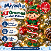 10 Christmas Spiral Ornament Crochet Patterns PDF