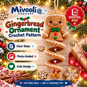 10 Christmas Spiral Ornament Crochet Patterns PDF