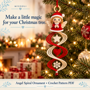 Christmas Angel Wind Spinner Crochet Pattern PDF