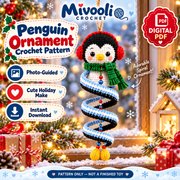 10 Christmas Spiral Ornament Crochet Patterns PDF