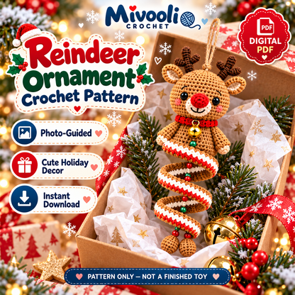 10 Christmas Spiral Ornament Crochet Patterns PDF