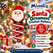 10 Christmas Spiral Ornament Crochet Patterns PDF