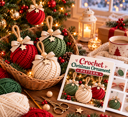 Christmas Bauble Crochet Pattern PDF