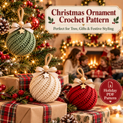 Christmas Bauble Crochet Pattern PDF